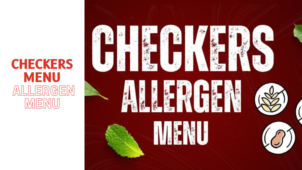 Checkers allergen menu